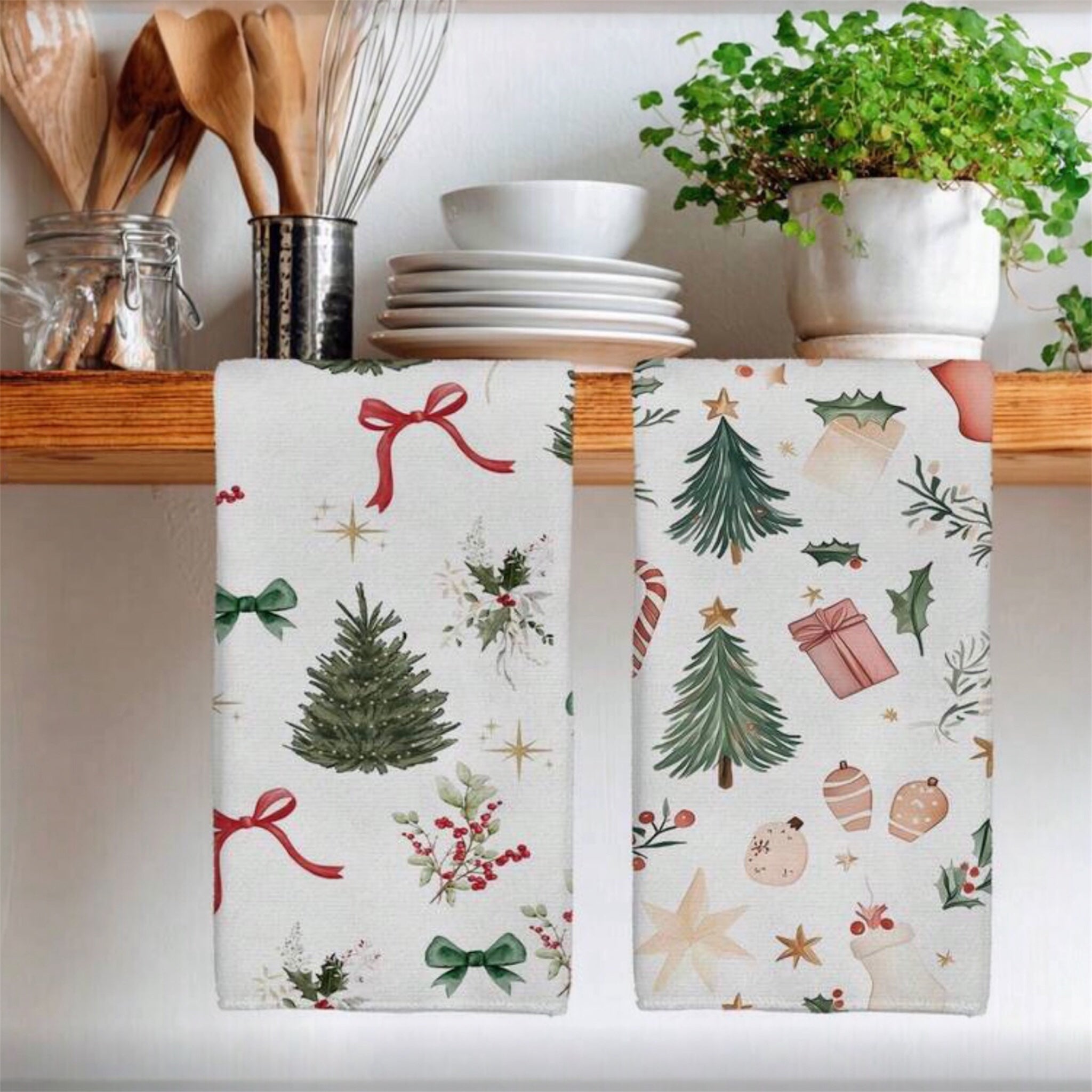 Geschirrtuch Weihnachtsmotiv