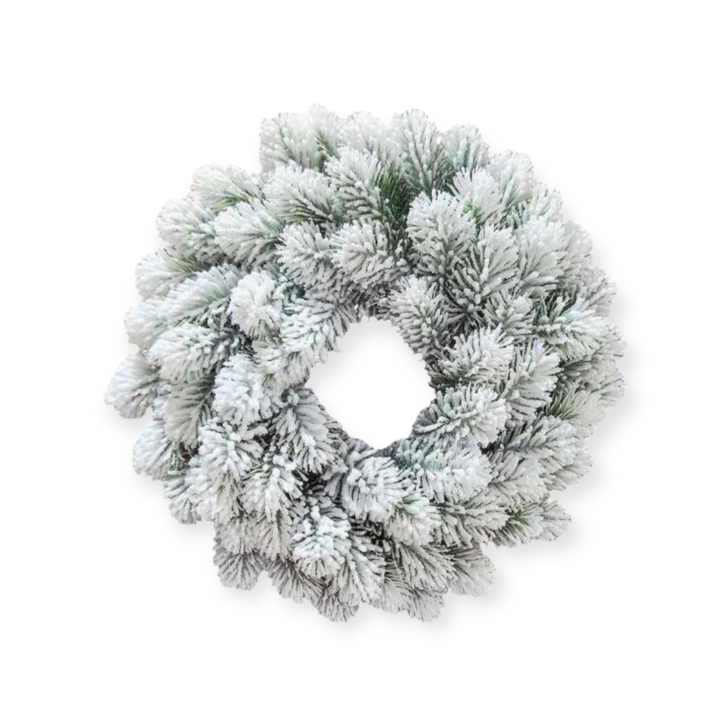 Kunst Tannenkranz mit Schnee